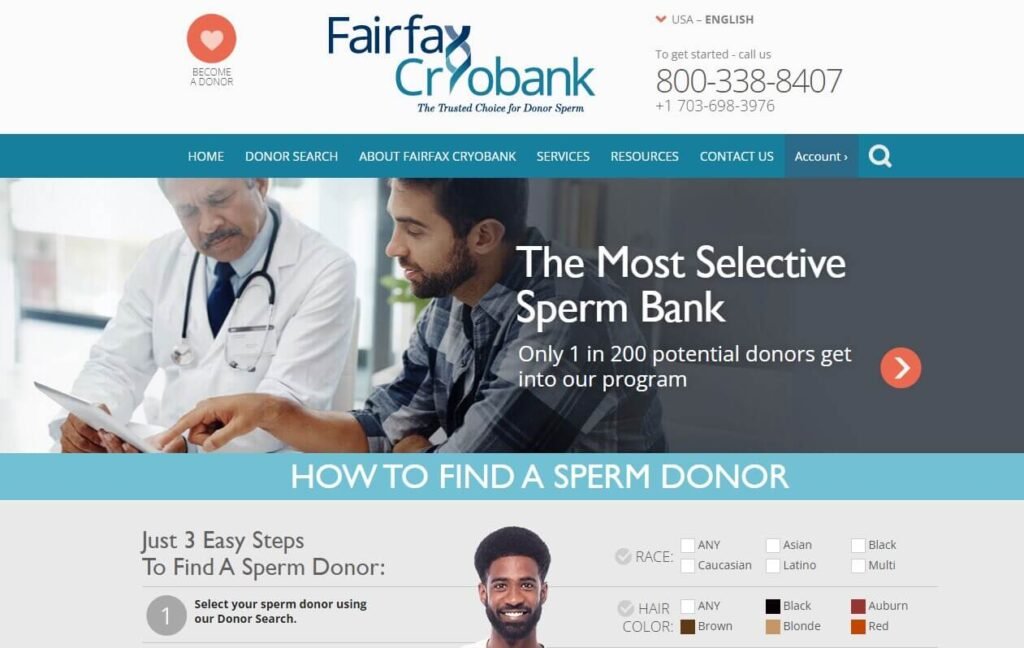 fairfax cryobank sperm donation center